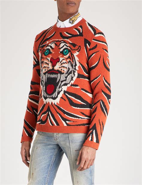 gucci pullover tiger|gucci space snake jumper.